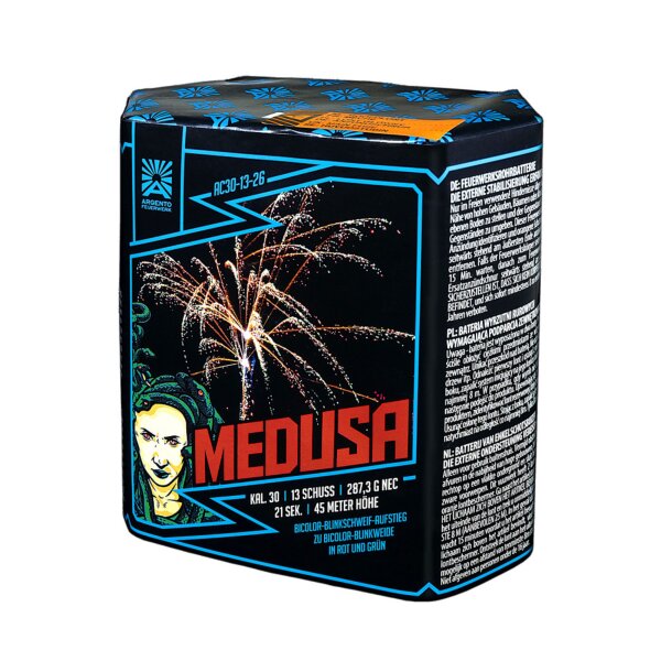 Argento Medusa 13-Schuss-Feuerwerk-Batterie