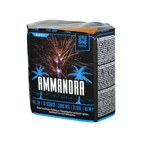 Argento Ammandra 13-Schuss-Feuerwerk-Batterie
