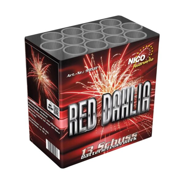 Nico Europe Red Dahlia 13-Schuss-Feuerwerk-Batterie